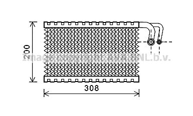 AVA QUALITY COOLING Iztvaikotājs, Gaisa kondicionēšanas sistēma BWV399